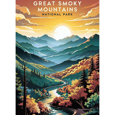 Great Smoky Mountains National Park Puzzle Smoky Dawn by MakeYourPuzzles